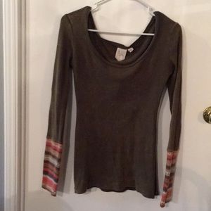 White crow thermal intentional faded size small